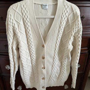 Sunday Best Cable Knit Cardigan - Size XS